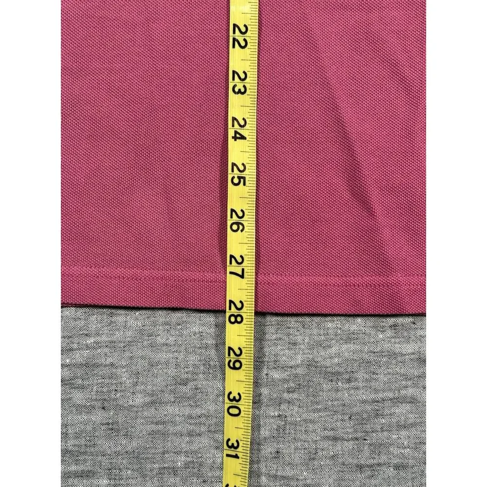 J Crew Oarsman Pique Pocket Shirt Mens Medium Pink Short Sleeve Preppy Crew